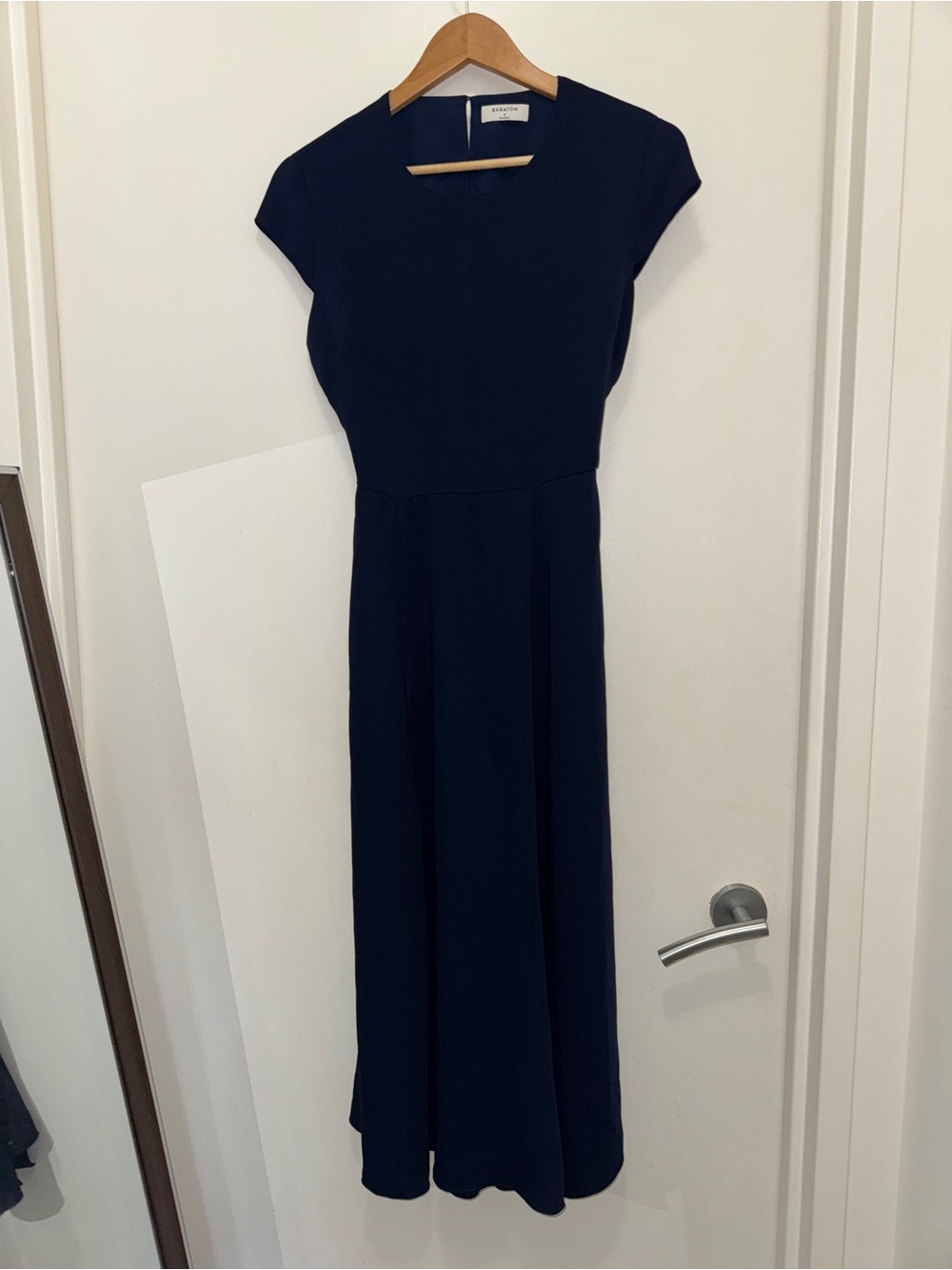 Aritzia Babaton Navy Midi Dress